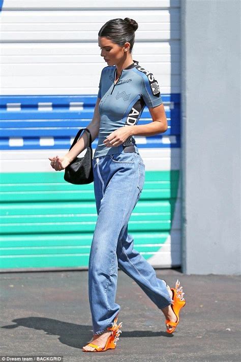 Kendall Jenner's Prada Flame Wedge Heels Are On 